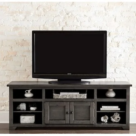 Contemporary 70" Console with Adjustable Shelves